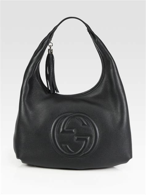 gucci soho medium shoulder bag black|original Gucci shoulder bag.